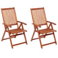Folding Garden Chairs 4 Pcs Solid Acacia Wood
