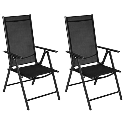 Folding Garden Chairs 6 Pcs Textilene