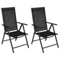 Folding Garden Chairs 6 Pcs Textilene