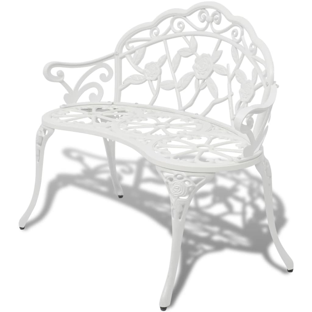 Garden Bench 99 Cm Cast Aluminium