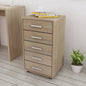Drawer Cabinet With Castors Engineered Wood