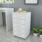 Drawer Cabinet With Castors Engineered Wood