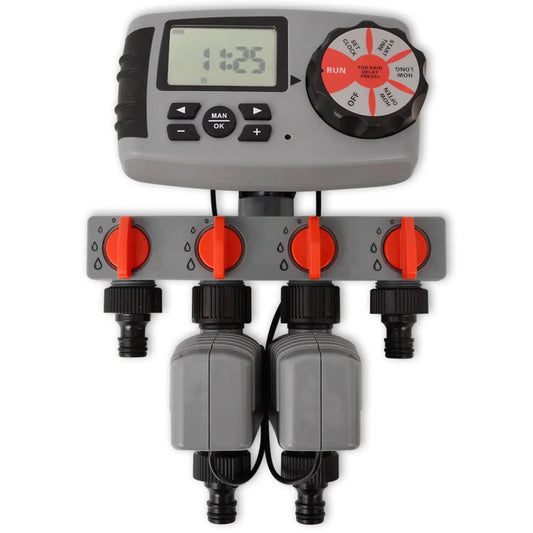 Automatic Irrigation Timer With 4 Stations 3 V