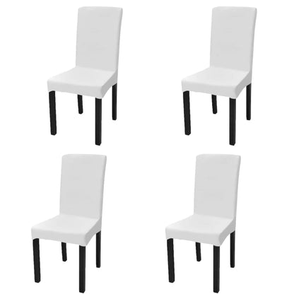 6 Pcs Straight Stretchable Chair Cover