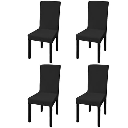 6 Pcs Straight Stretchable Chair Cover