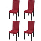 6 Pcs Straight Stretchable Chair Cover