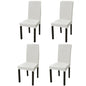 6 Pcs Straight Stretchable Chair Cover