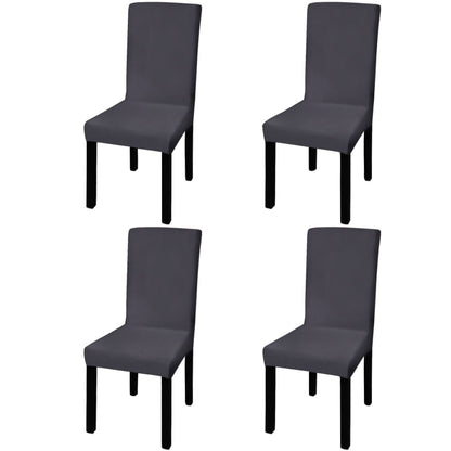 6 Pcs Straight Stretchable Chair Cover