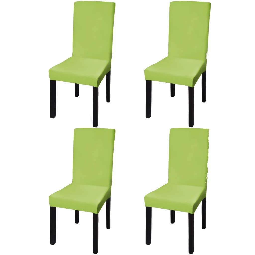 6 Pcs Straight Stretchable Chair Cover