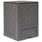 Garden Composters 2 Pcs Brown 60X60X83 Cm Plastic Rattan