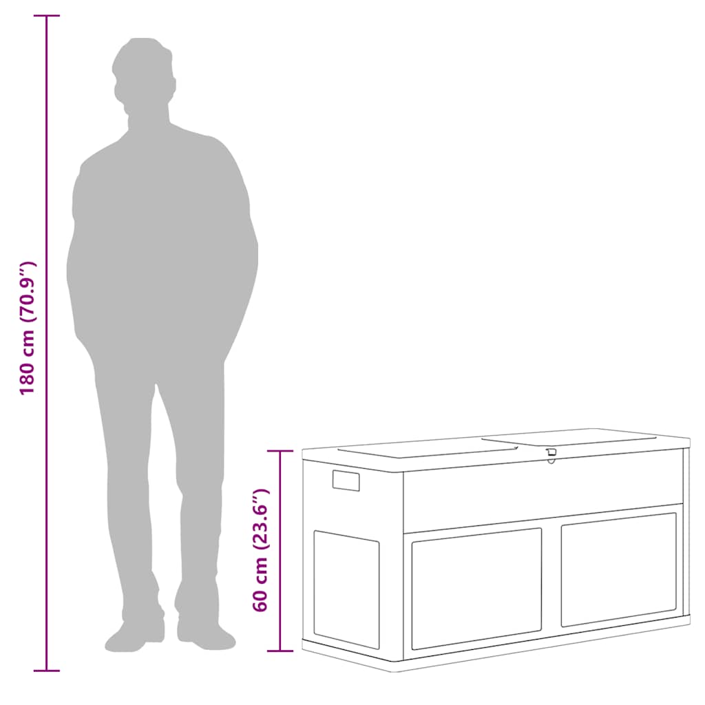 Garden Storage Box 320 L