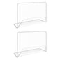 Football Goals 2 Pcs With Nets 182X61X122 Cm Steel White