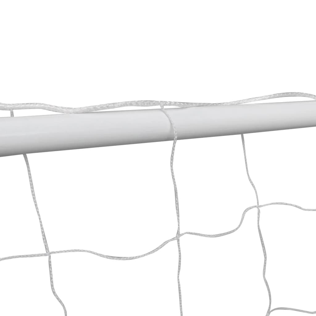Football Goals 2 Pcs With Nets 182X61X122 Cm Steel White