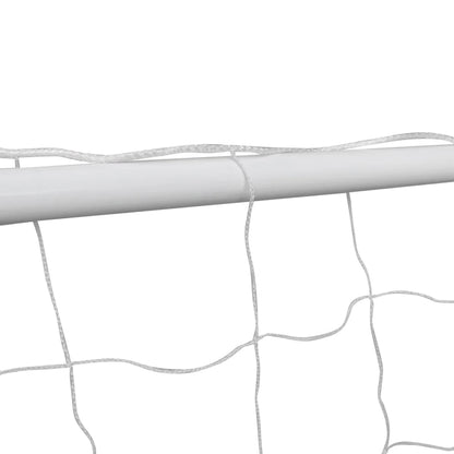 Football Goals 2 Pcs With Nets 182X61X122 Cm Steel White