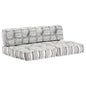 3-Seater Modular Pouffe Fabric