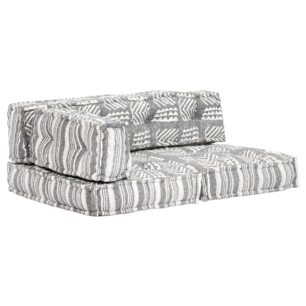 3-Seater Modular Pouffe Fabric