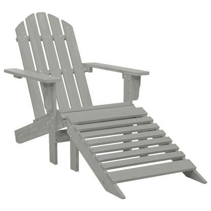 Garden Chair With Ottoman Wood