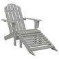 Garden Chair With Ottoman Wood