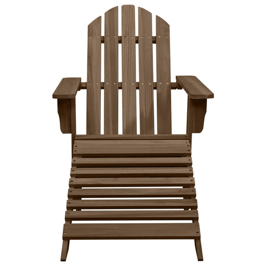 Garden Chair With Ottoman Wood