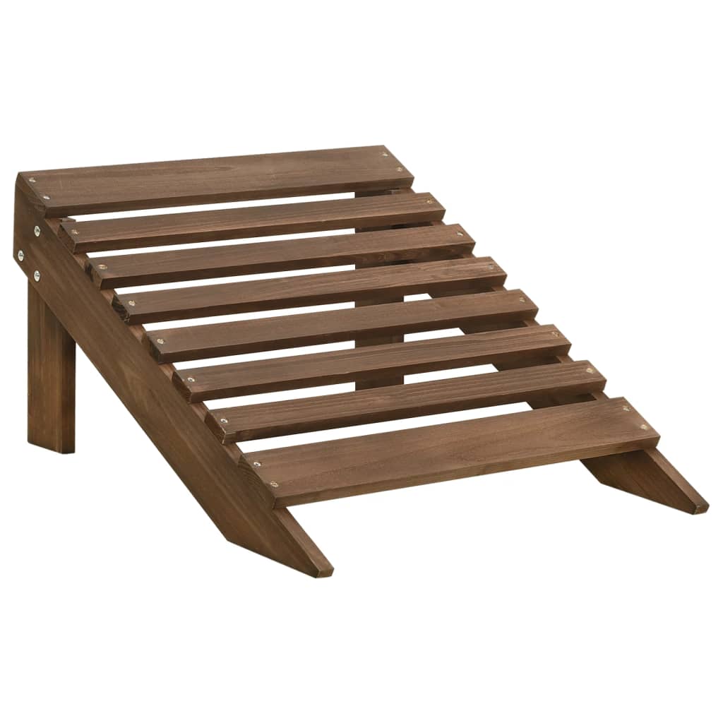 Garden Chair With Ottoman Wood