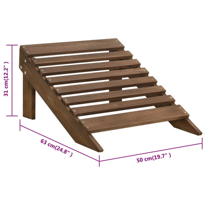 Garden Chair With Ottoman Wood