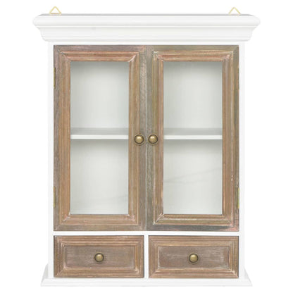 Wall Cabinet White 49X22X59 Cm Engineered Wood
