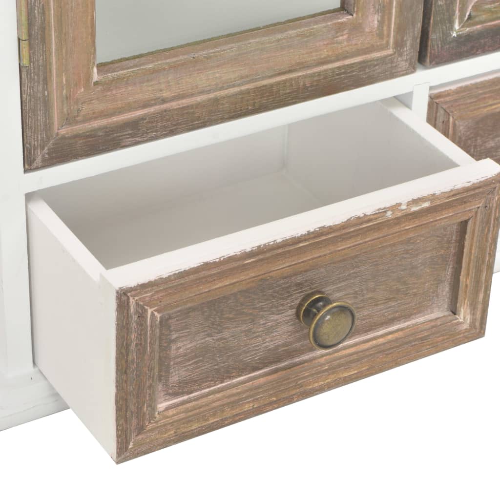 Wall Cabinet White 49X22X59 Cm Engineered Wood