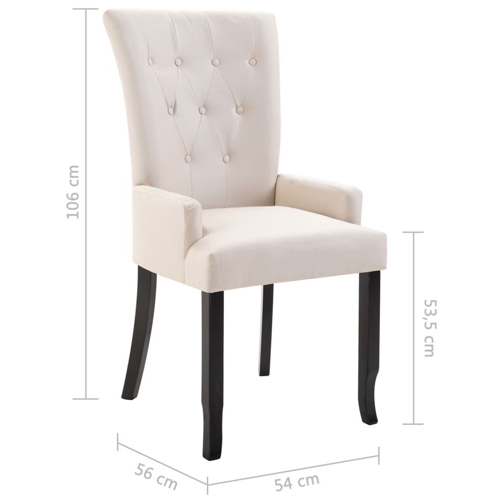 Dining Chair With Armrests Fabric