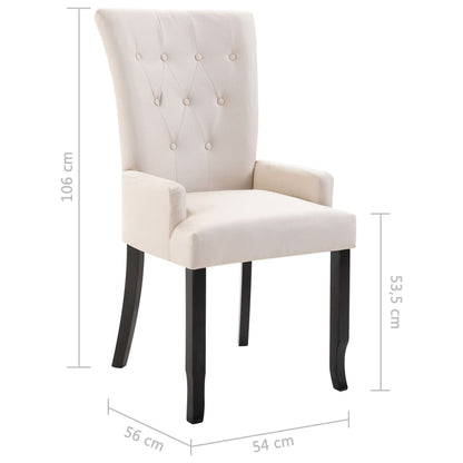 Dining Chair With Armrests Fabric