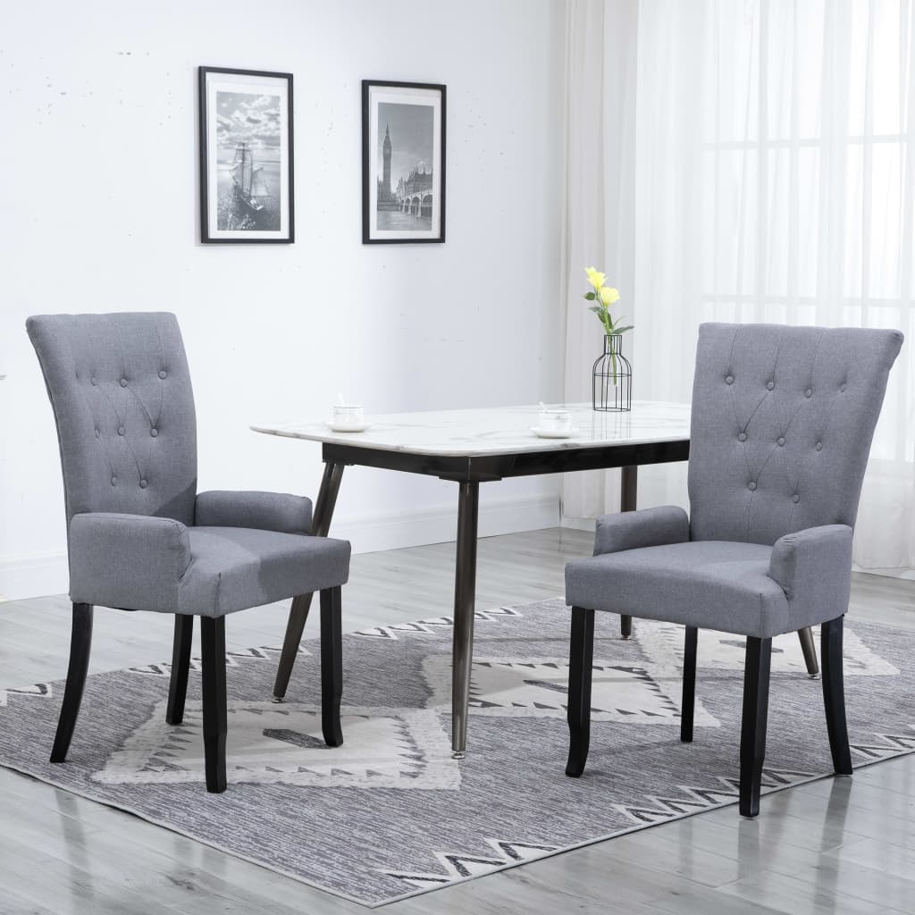 Dining Chair With Armrests Fabric