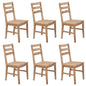 Dining Chairs 2 Pcs Solid Acacia Wood