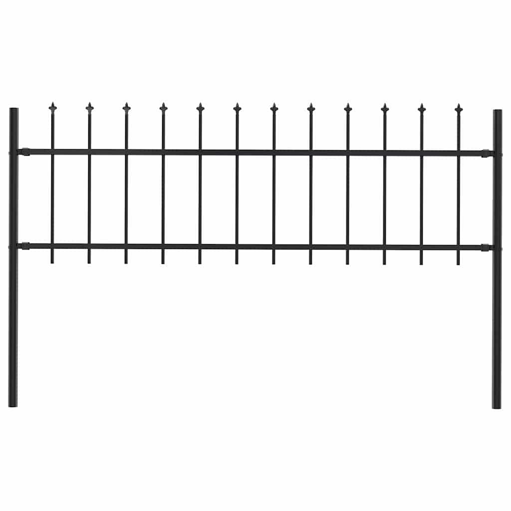 Garden Fence With Spear Top Steel 181X