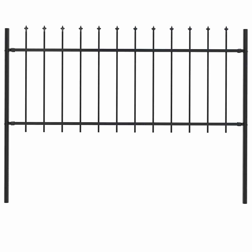 Garden Fence With Spear Top Steel 181X