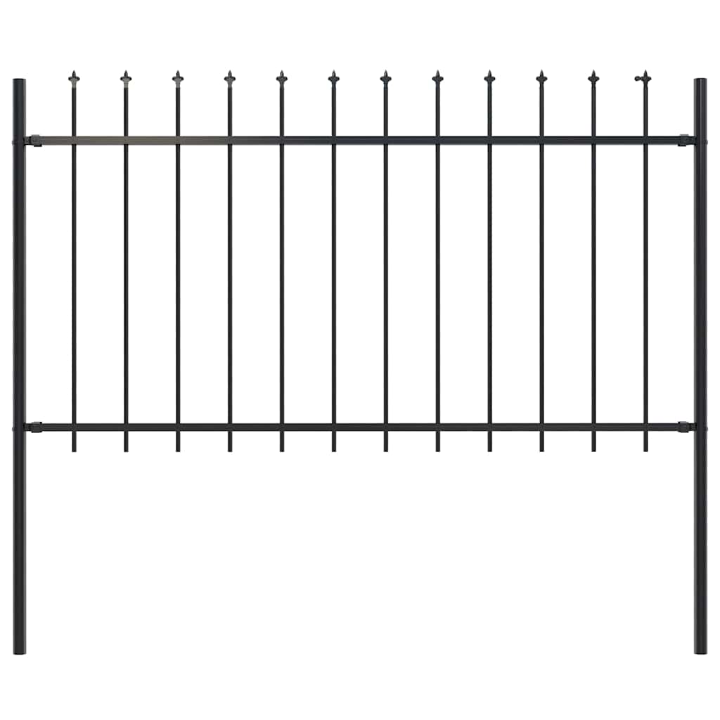 Garden Fence With Spear Top Steel 181X