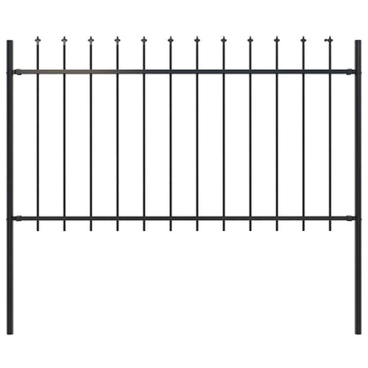 Garden Fence With Spear Top Steel 181X