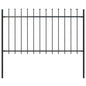 Garden Fence With Spear Top Steel 181X