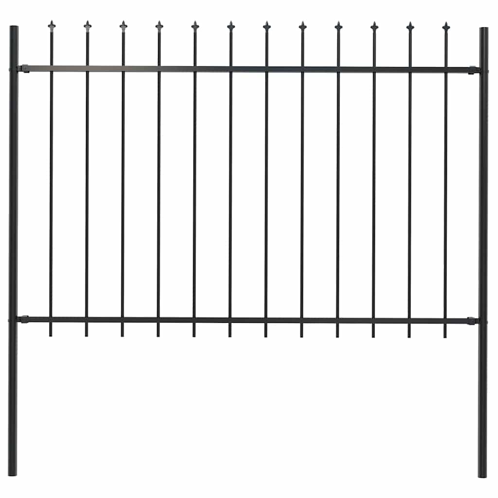 Garden Fence With Spear Top Steel 181X