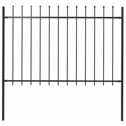 Garden Fence With Spear Top Steel 181X