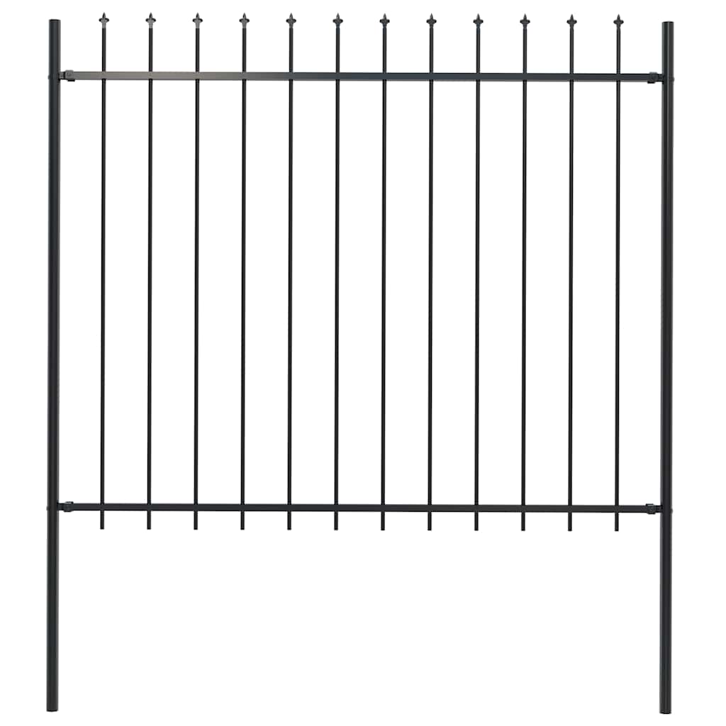 Garden Fence With Spear Top Steel 181X