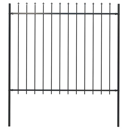 Garden Fence With Spear Top Steel 181X