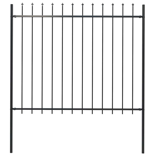 Garden Fence With Spear Top Steel 181X