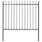 Garden Fence With Spear Top Steel 181X