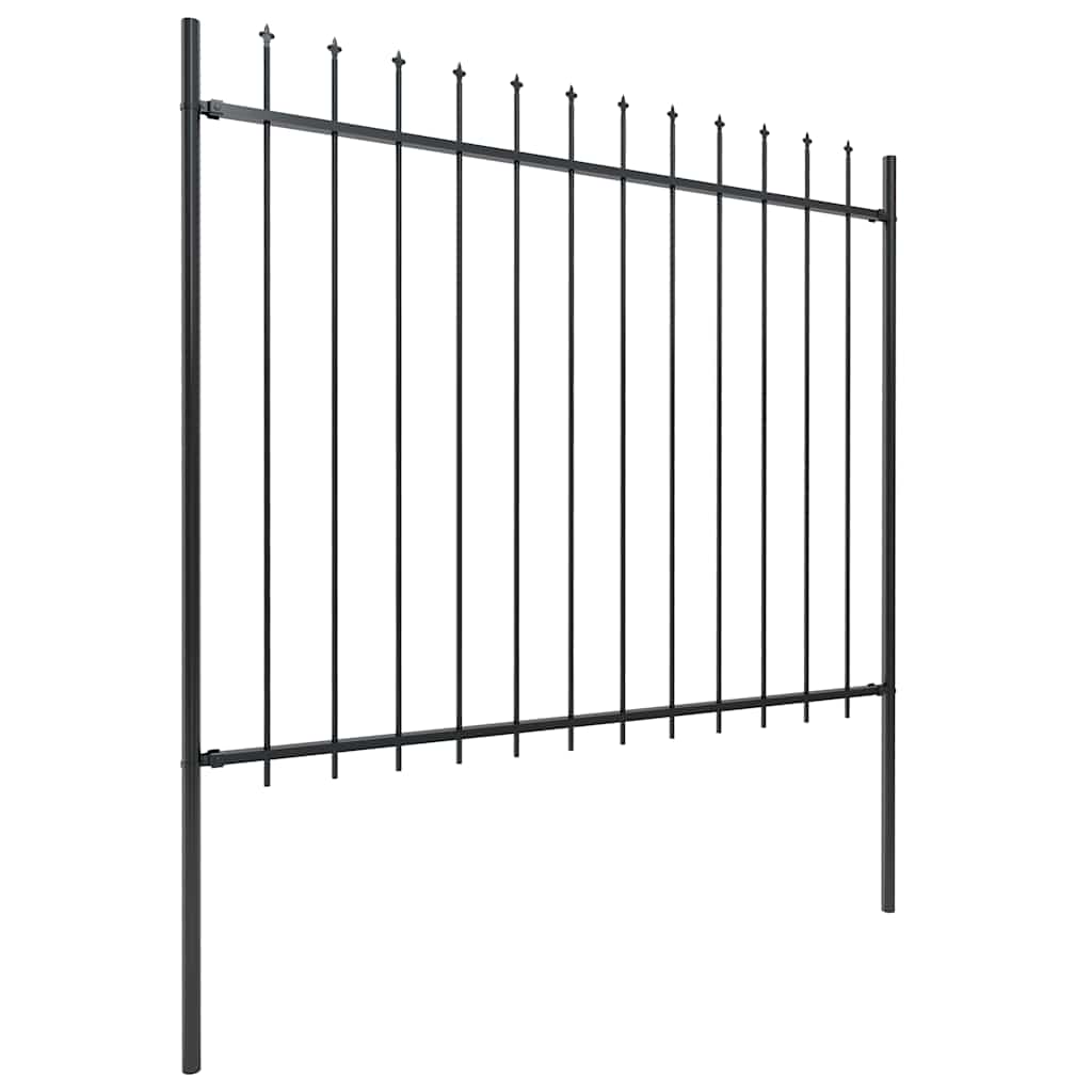 Garden Fence With Spear Top Steel 181X