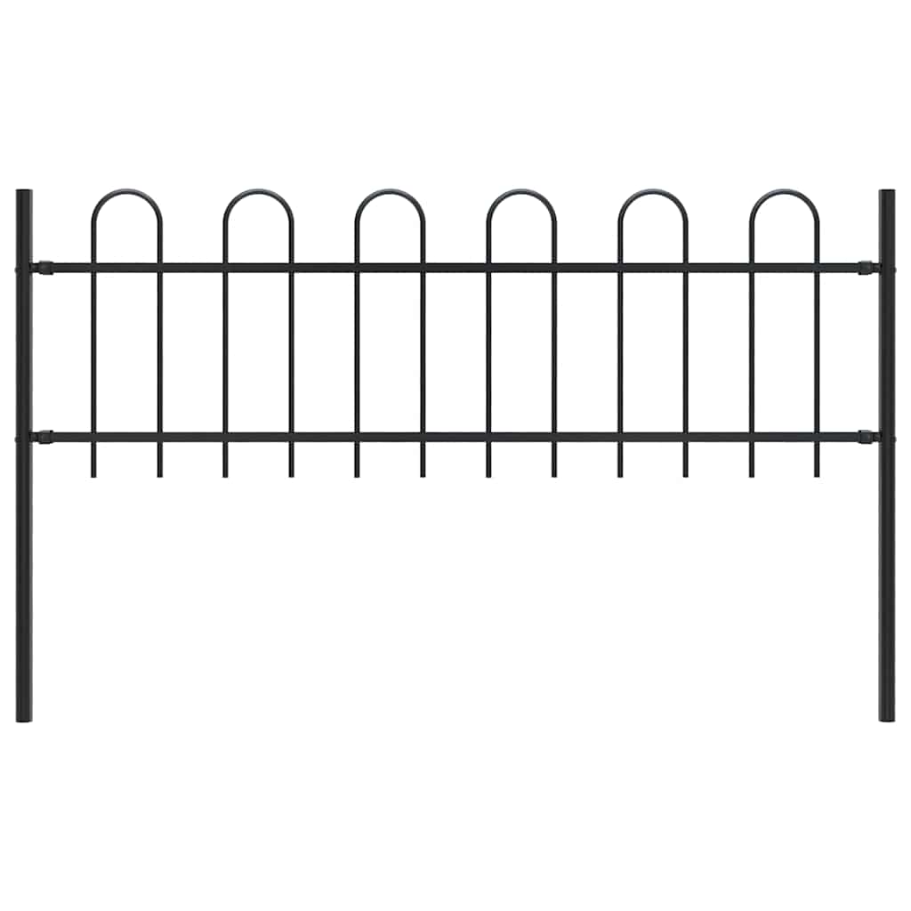 Garden Fence With Hoop Top Steel 181X
