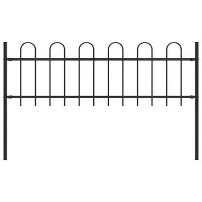 Garden Fence With Hoop Top Steel 181X