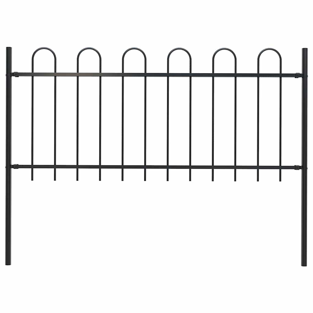 Garden Fence With Hoop Top Steel 181X