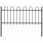 Garden Fence With Hoop Top Steel 181X