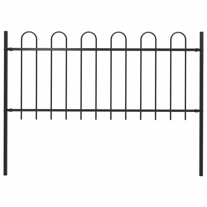 Garden Fence With Hoop Top Steel 181X