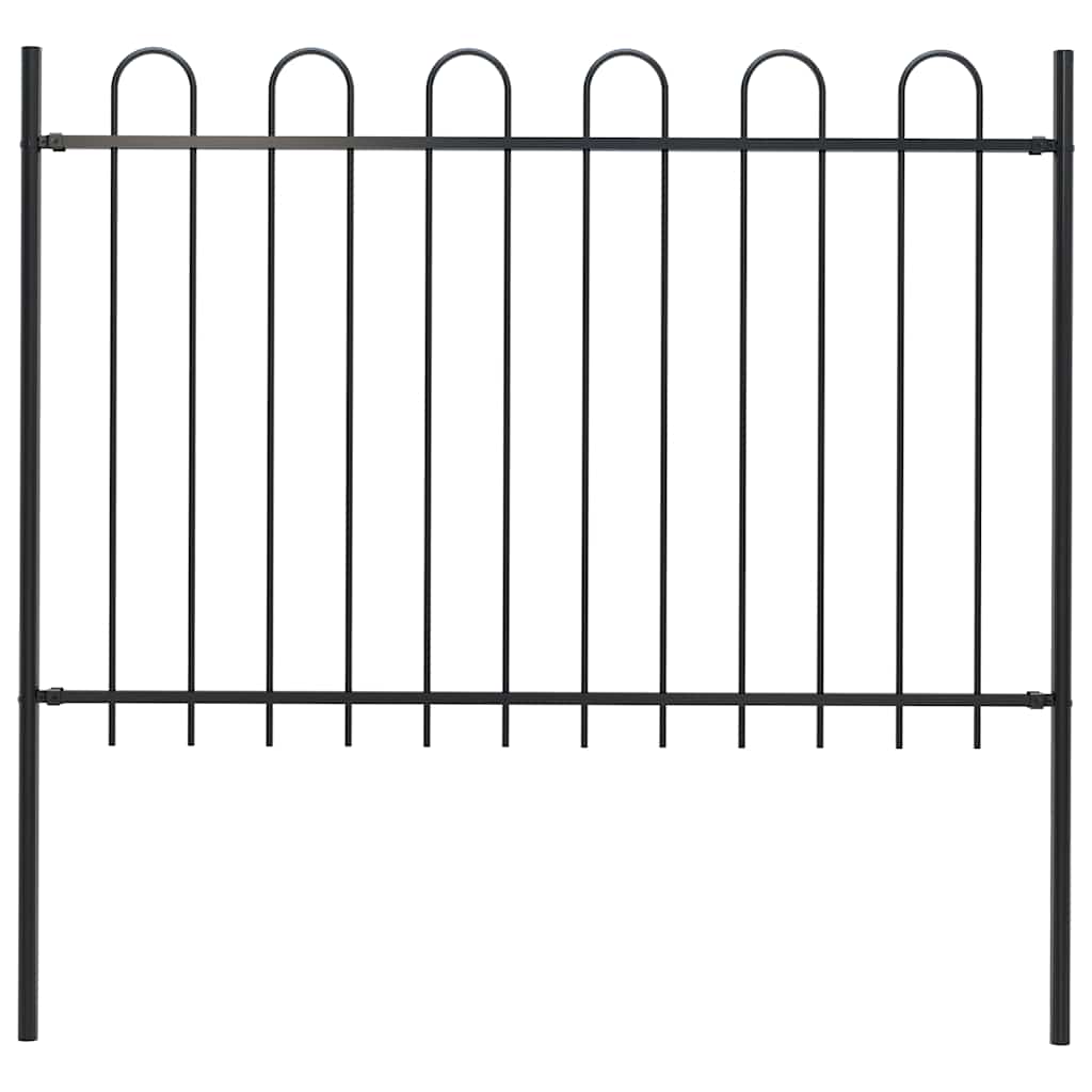 Garden Fence With Hoop Top Steel 181X