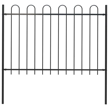 Garden Fence With Hoop Top Steel 181X